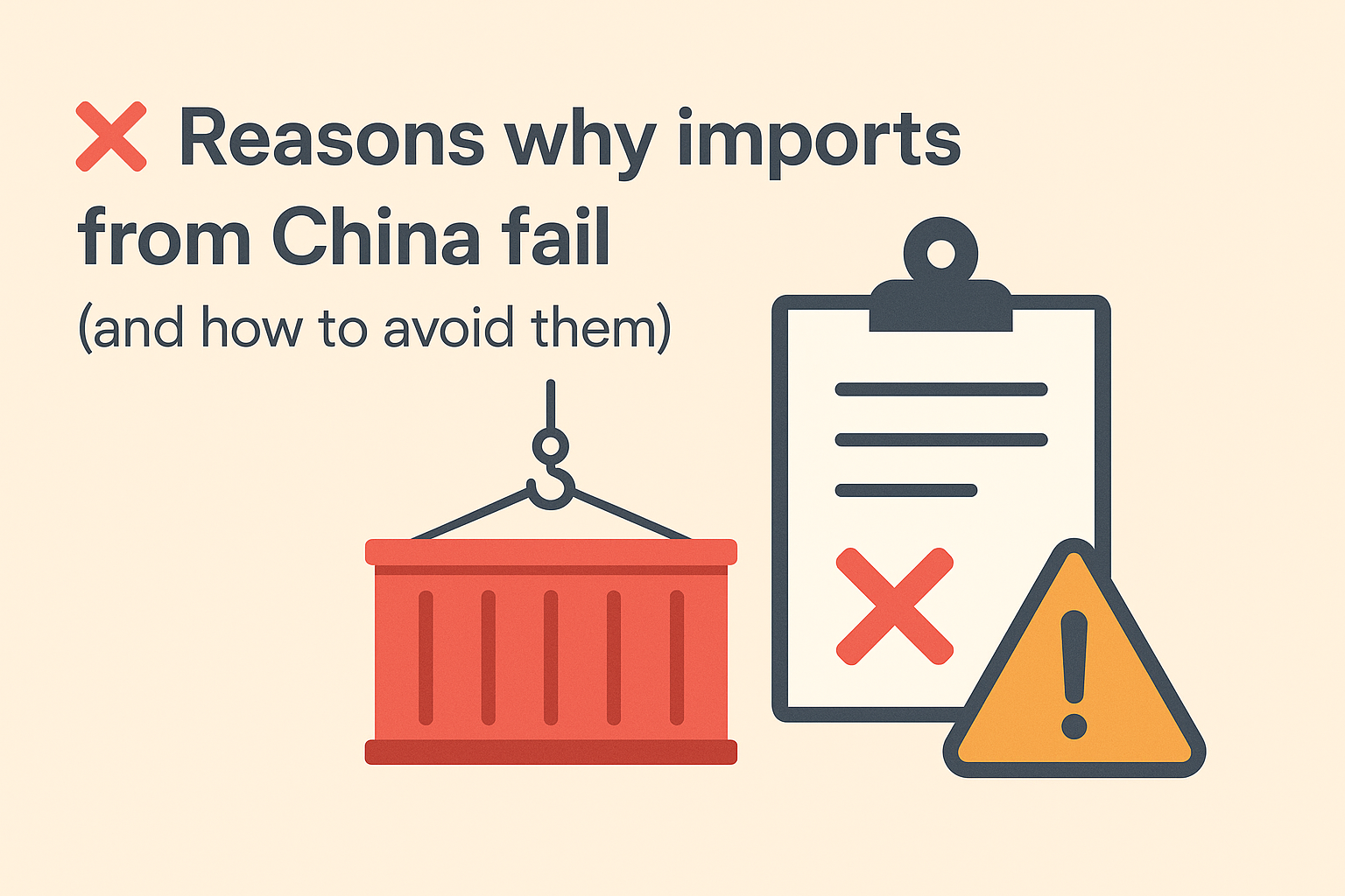 ❌ যেসব কারণে চায়না থেকে আমদানি ব্যর্থ হয় (এবং তা এড়ানোর উপায়)